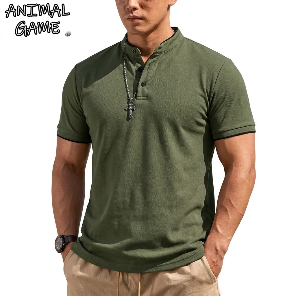 Zomer Henley-shirt met korte m - Luxury Lifestyle Men recensie en prijs